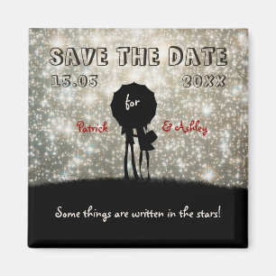 Geschreven in de Sterren Bruiloft Save the Date Magneet