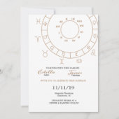 Geschreven in de sterren bruiloft uitnodiging set (Voorkant)