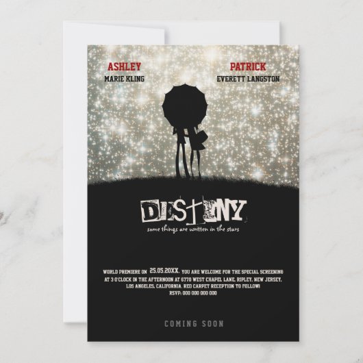 Geschreven in de sterren - het Poster van de Film  Kaart (Voorkant)