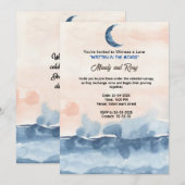 Geschreven in de sterren middernacht blauwe marine kaart (Voorkant / Achterkant)