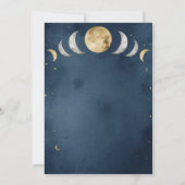 Geschreven in de sterren | Navy & Gouden Hemelse B Kaart (Achterkant)