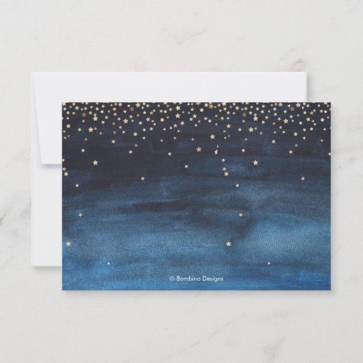 Geschreven in de sterren RSVP met maaltijd selecti Aankondiging (Achterkant)