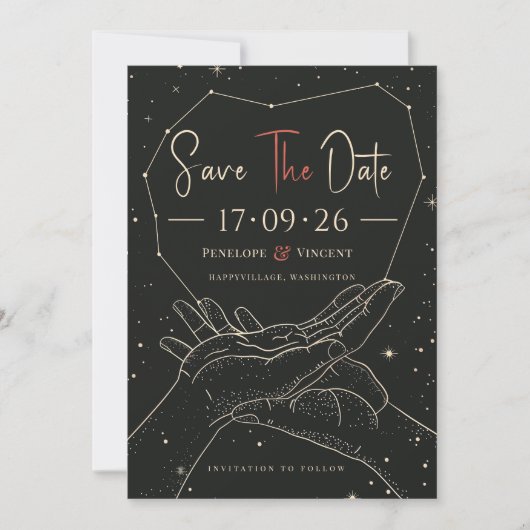 Geschreven in de sterren | Tarot Bewaar de datum Save The Date (Voorkant)