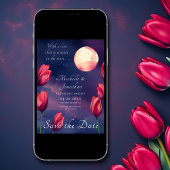 Geschreven in de sterren Volle Maan en Tulpen Brui Save The Date