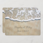 Geschreven in de uitnodiging voor het huwelijk met (Voorkant / Achterkant)