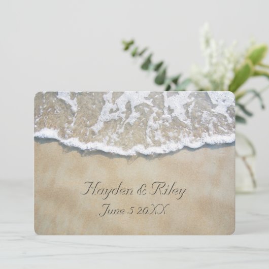 Geschreven in de uitnodiging voor het huwelijk met (Staand voorkant)