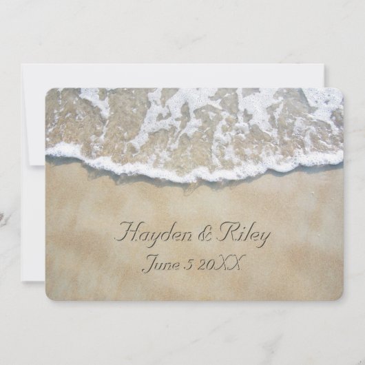 Geschreven in de uitnodiging voor het huwelijk met (Voorkant)