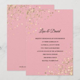 Geschreven in de uitnodiging voor het huwelijk van