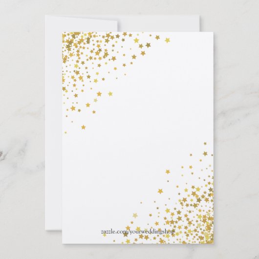 Geschreven in de uitnodiging voor het huwelijk van (Achterkant)