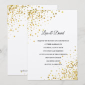 Geschreven in de uitnodiging voor het huwelijk van (Voorkant / Achterkant)