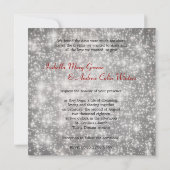 Geschreven in de uitnodiging voor het huwelijk van (Achterkant)