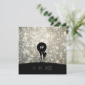 Geschreven in de uitnodiging voor het huwelijk van (Staand voorkant)