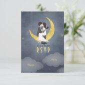 Geschreven in de uitnodiging voor RSVP-weddenschap (Staand voorkant)