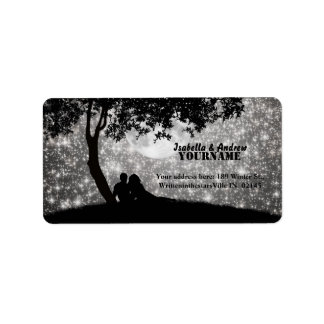 Geschreven in het Etiket van het Adres van Sterren