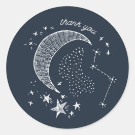 Geschreven in het Stars Couples' Baby shower Ronde Sticker