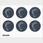 Geschreven in het Stars Couples' Baby shower Ronde Sticker (Vel)