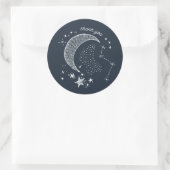 Geschreven in het Stars Couples' Baby shower Ronde Sticker (Tas)