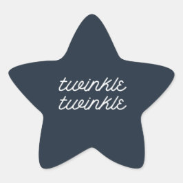 Geschreven in het Stars Couples' Baby shower Ster Sticker