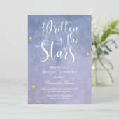 Geschreven in het Stars Vrijgezellenfeest Kaart (Staand voorkant)