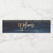 Geschreven in het Sterren-evenement, Welkom Waterfles Etiket (Enkel label)