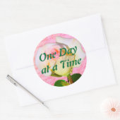 Geschreven met Roos ODAT Ronde Sticker (Envelop)