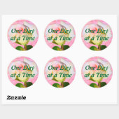 Geschreven met Roos ODAT Ronde Sticker (Vel)