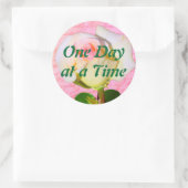 Geschreven met Roos ODAT Ronde Sticker (Tas)