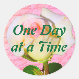 Geschreven met Roos ODAT Ronde Sticker