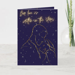 Geschreven op de Stars Love Card Bedankkaart