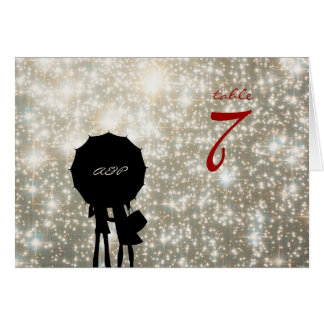 Geschreven op de Stars Wedding Table Number Card