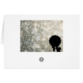 Geschreven op de Stars Wedding Table Number Card (Achterkant Horizontaal)