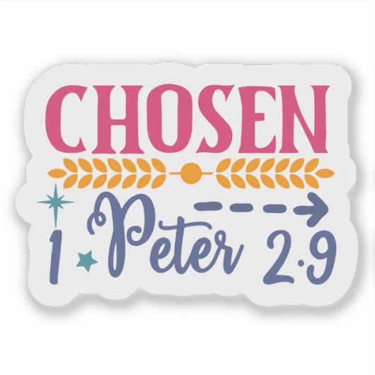 Geschreven op een gestileerde manier sticker (Voorkant)