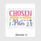 Geschreven op een gestileerde manier sticker (Vel)