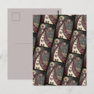 GESCHREVEN WEEPENDE VALENTIJN, GOTHIC VOOR METERE BRIEFKAART