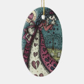 GESCHREVEN WEEPENDE VALENTIJN, GOTHIC VOOR METERE  KERAMISCH ORNAMENT (Rechts)