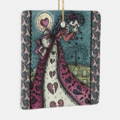 GESCHREVEN WEEPENDE VALENTIJN, GOTHIC VOOR METERE  KERAMISCH ORNAMENT (Rechts)