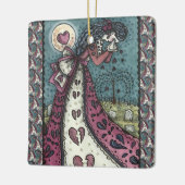 GESCHREVEN WEEPENDE VALENTIJN, GOTHIC VOOR METERE  KERAMISCH ORNAMENT (Links)