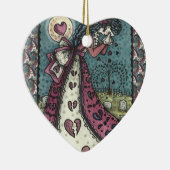 GESCHREVEN WEEPENDE VALENTIJN, GOTHIC VOOR METERE  KERAMISCH ORNAMENT (Rechts)