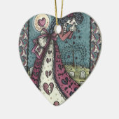 GESCHREVEN WEEPENDE VALENTIJN, GOTHIC VOOR METERE  KERAMISCH ORNAMENT (Links)