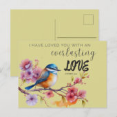 Geschrift begroeting post Kaart eeuwige liefde (Voorkant / Achterkant)