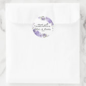 Geschrift bruiloft dank u Sticker (Tas)