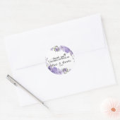 Geschrift bruiloft dank u Sticker (Envelop)