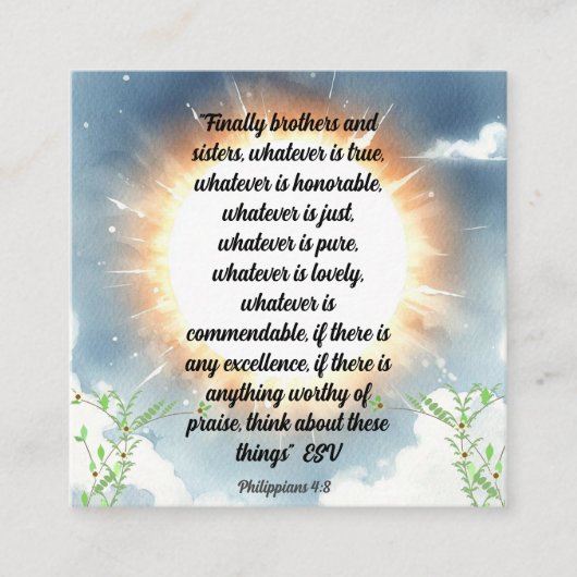 Geschrift Filippenzen Vier Acht Informatiekaartje (Voorkant)