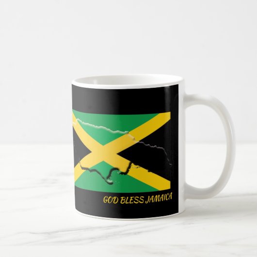 Geschrift Gepersonaliseerd Patriottische JAMAICA V Koffiemok (Rechts)