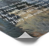 Geschrift Jesaja 40 Soar Like Eagles Wall Art Poster (Hoek)