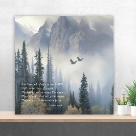 Geschrift Jesaja 40 Soar Like Eagles Wall Art Poster