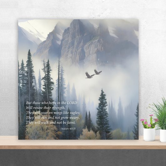 Geschrift Jesaja 40 Soar Like Eagles Wall Art Poster