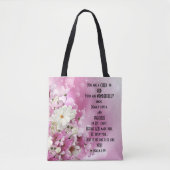 Geschrift Kind van God Bloemen Tote Bag (Voorkant)