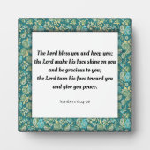 Geschrift, Nummers 6:24-26 Fotoplaat (Voorkant)