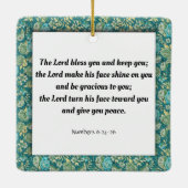 Geschrift, Nummers 6:24-26 Keramisch Ornament (Achterkant)